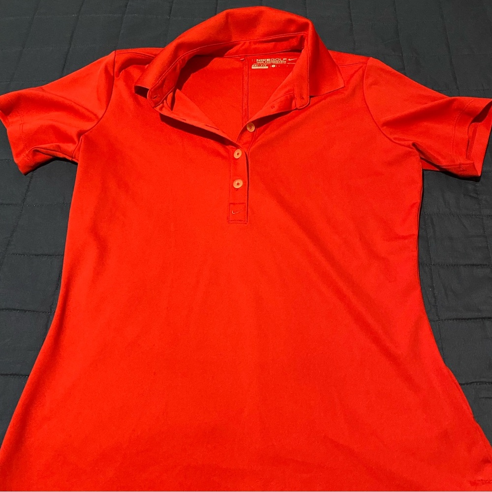 Women’s Red Nike Polo